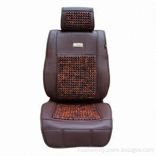 Hot sale VIP four season car seat covers with detachable fur and red wood beads